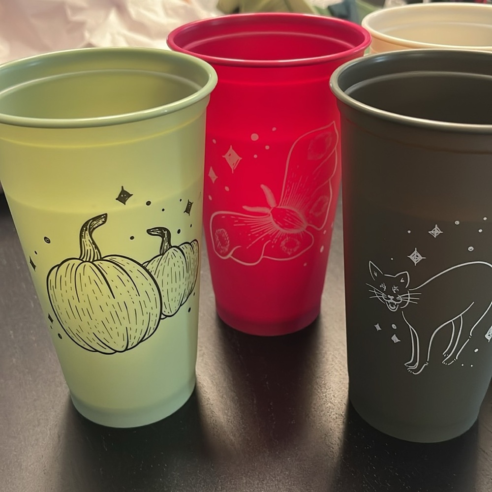 Starbucks Halloween reusable hot cups